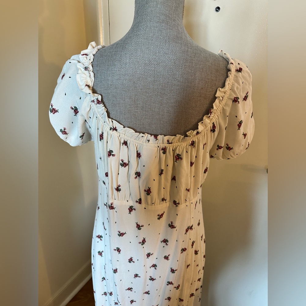 H&M peasant White Dress size L NWT - Picture 4 of 9